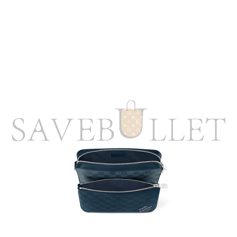 l0*is V*t0n trio messenger bag damier infini leather blue m40438 (25*18.5*7cm)